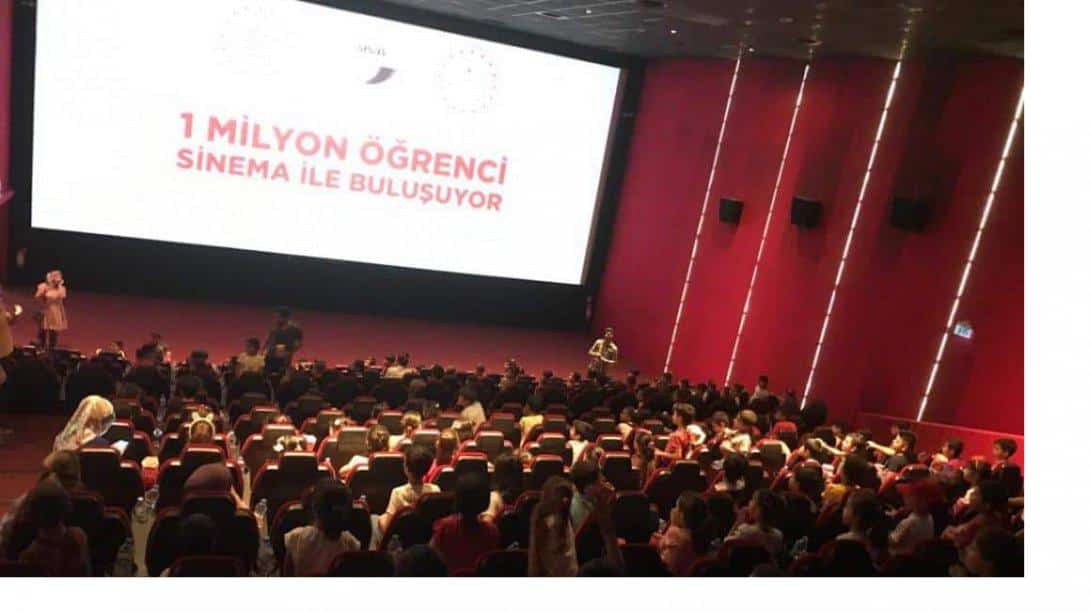 Millî Eğitim Bakanlığı ve Kültür ve Turizm Bakanlığı iş birliği ile 1 milyon öğrencinin sinema ile buluşması hedeflenen 