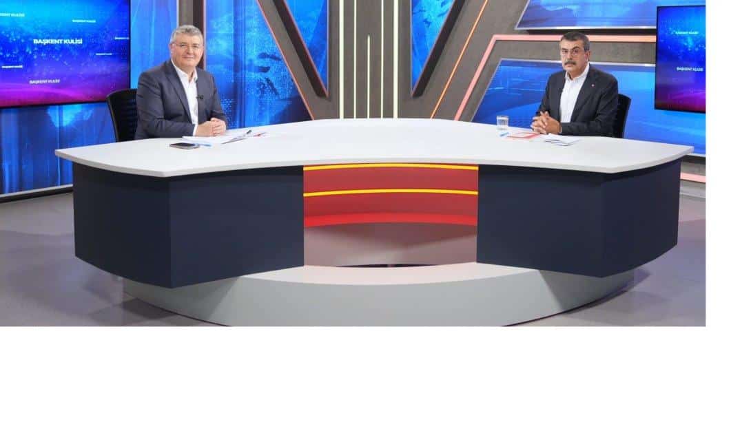 BAKAN TEKİN, KANAL 7 TV'DE EĞİTİM GÜNDEMİNİ DEĞERLENDİRDİ